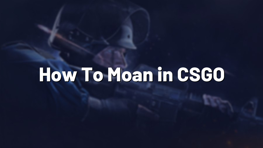 How To Moan in CSGO
